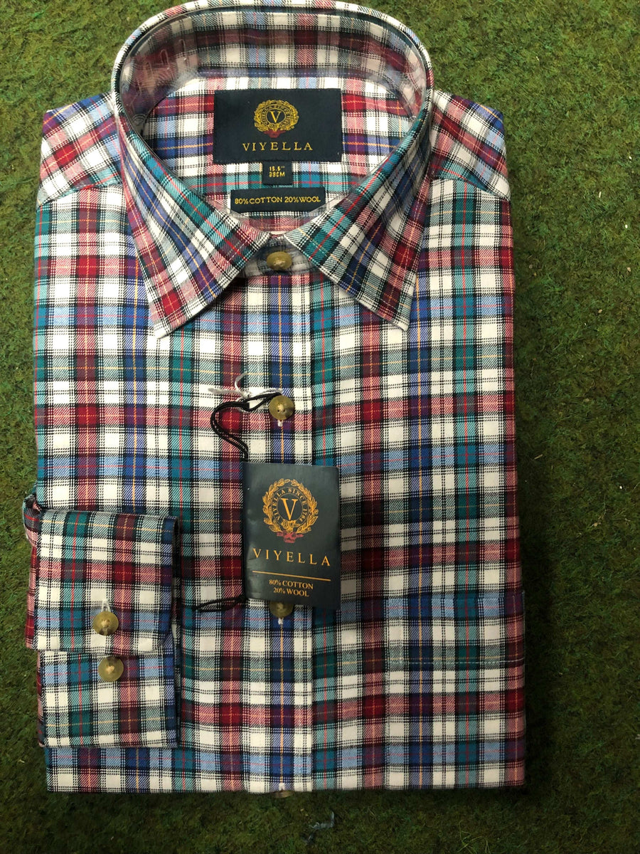 Viyella Shirt HERITAGE CHECK WOOL BLEND SHIRT - MULTI Style