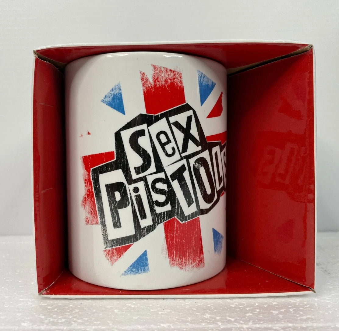 Sex Pistols Boxed Mug.
Classic Anarchy In The UK motif.