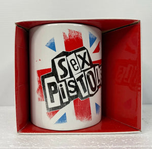 Sex Pistols Boxed Mug.
Classic Anarchy In The UK motif.
