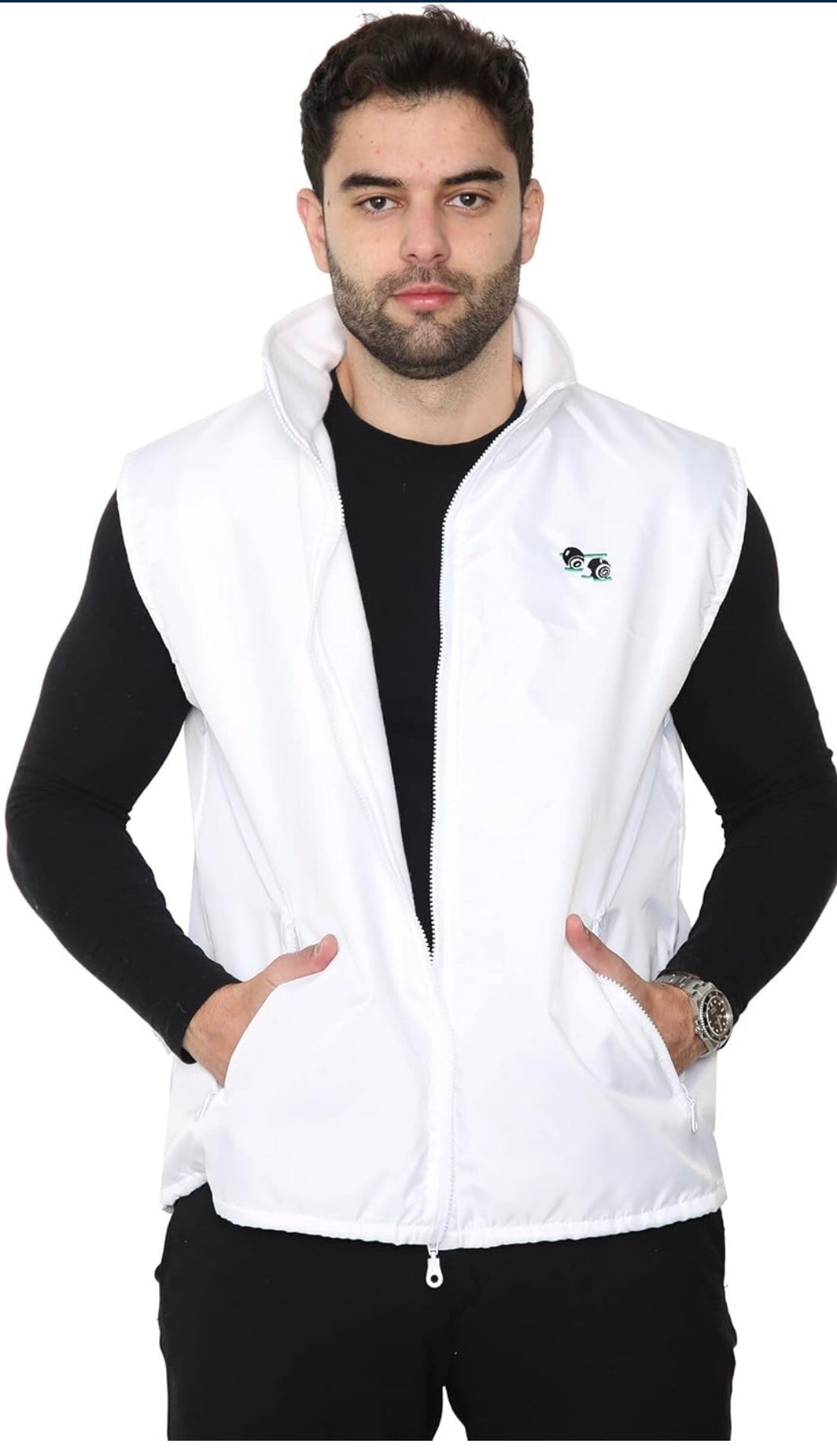 Budget Lawn Bowls Showerproof FLEECE Lined Jacket unisex