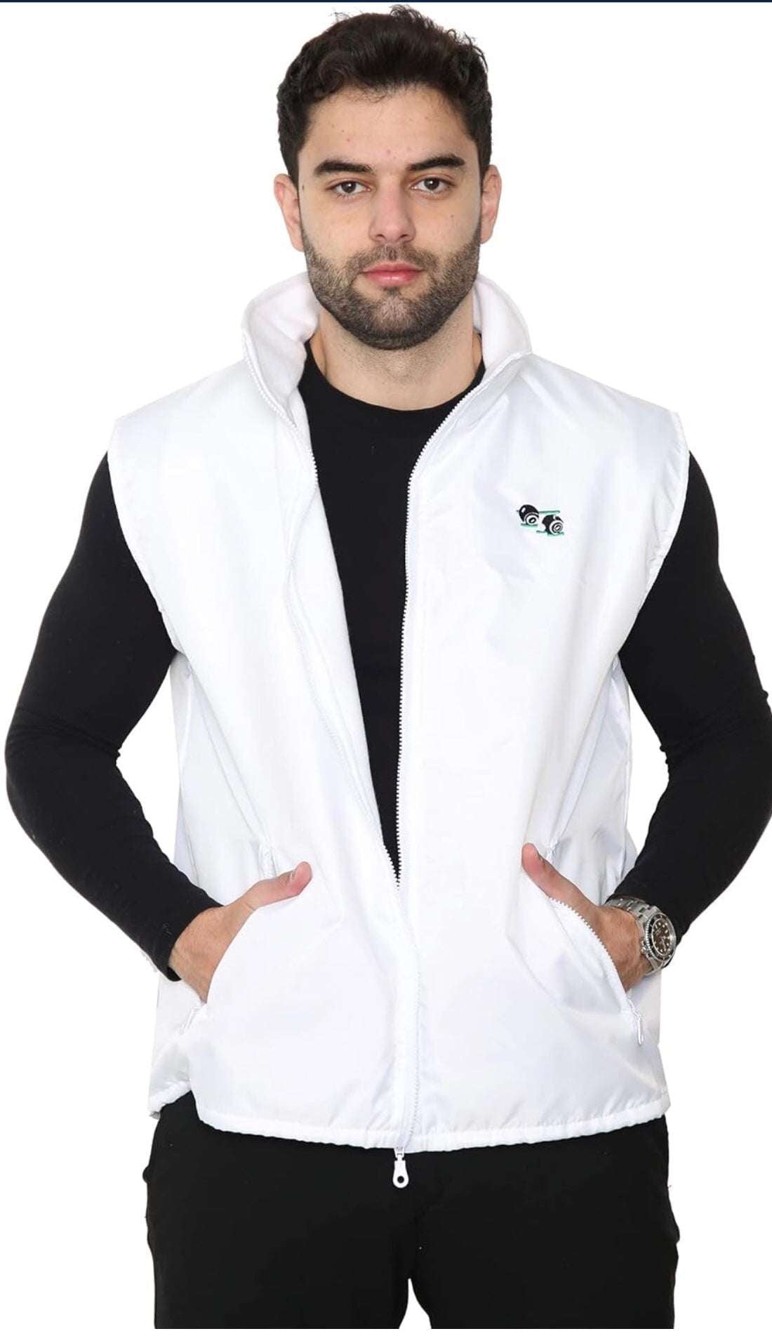 Budget Lawn Bowls Showerproof FLEECE Lined Bodywarmer unisex