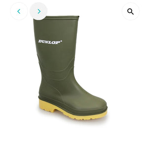 Wellington Boots Green High Quality PVC Administrator/Dunlop