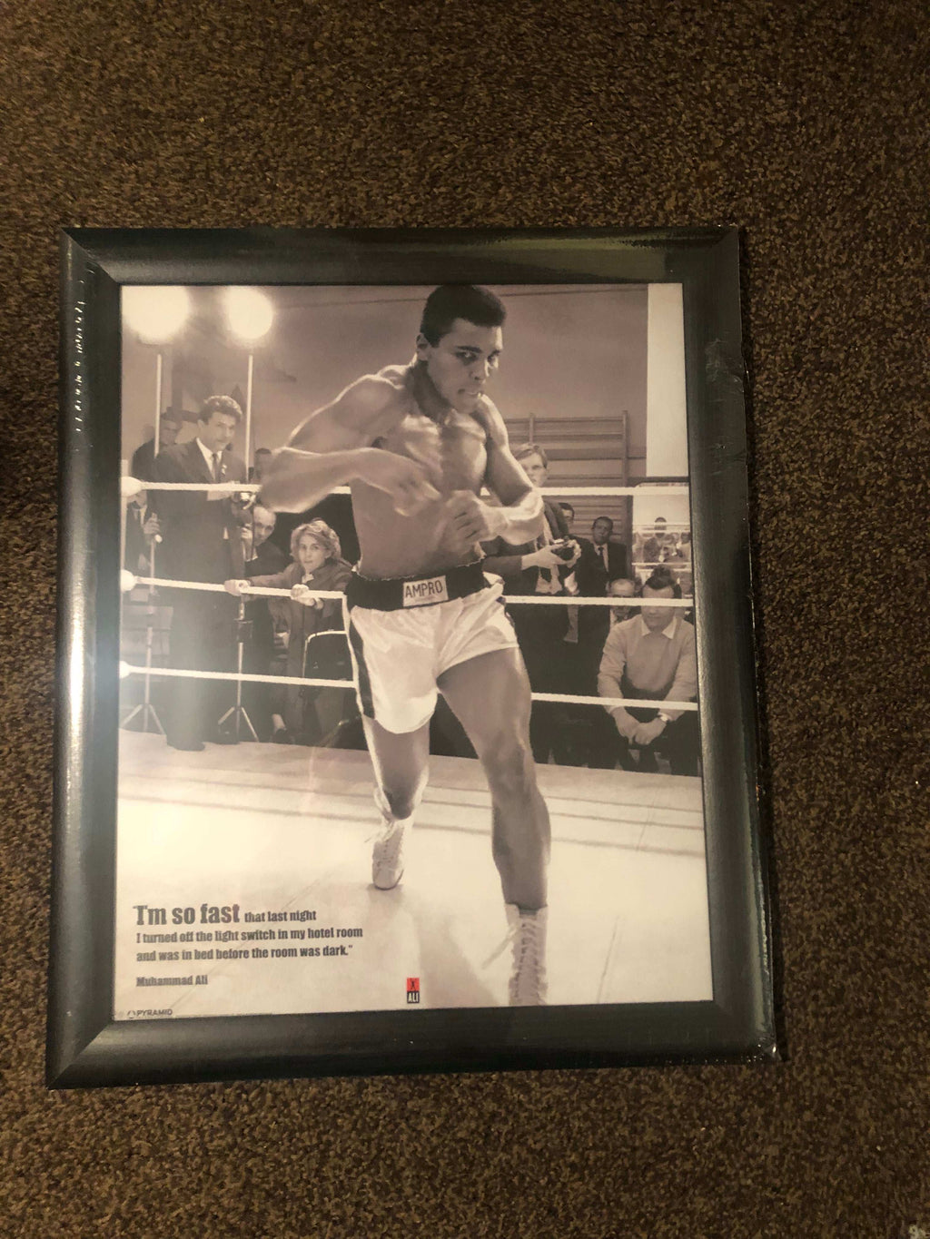 Framed poster Muhammad Ali - Spar