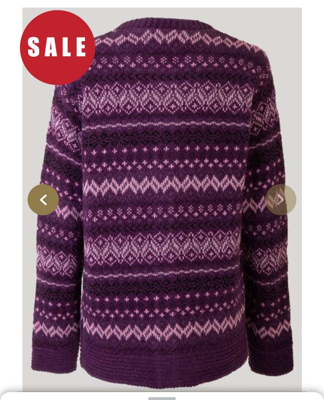 Edinburgh Woollen Fairisle  Ladies Cardigan