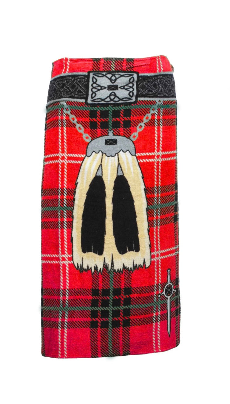 Scottish Tartan Kilt Towel One Size