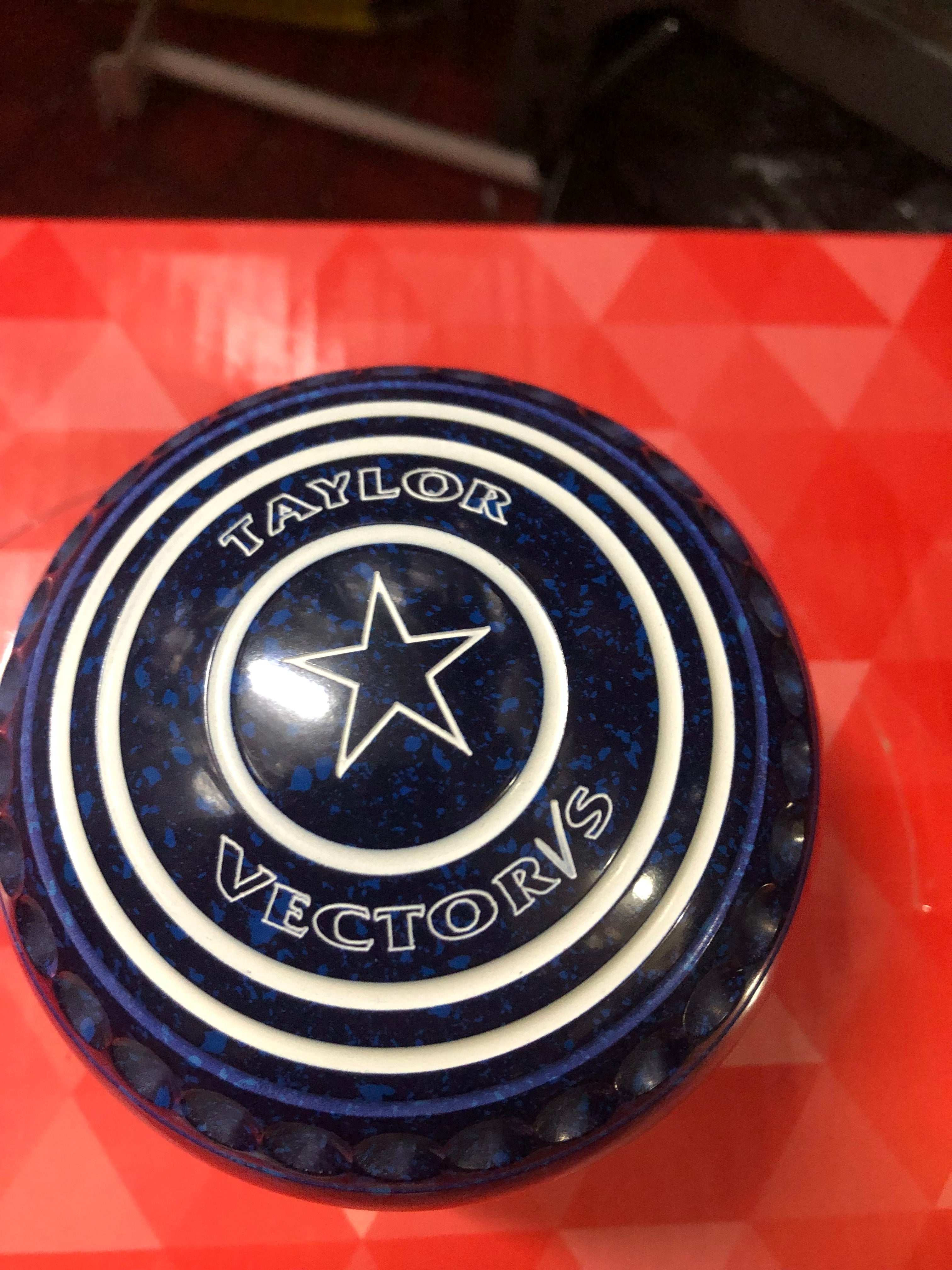 Taylor Lawn Bowls Vector VS Pro Grip in Dark Blue/Blue Speckled