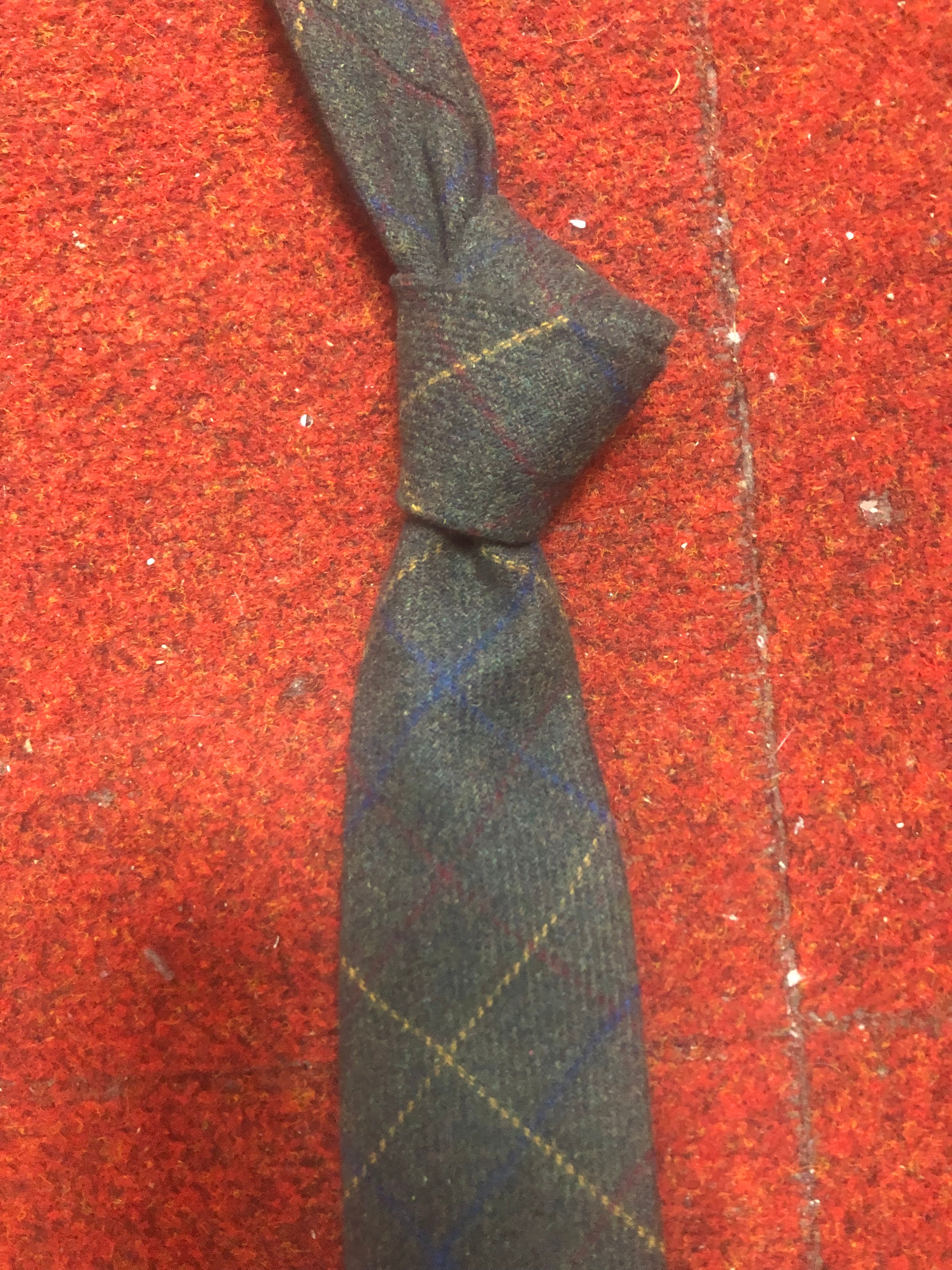 Shelby 4 piece overcheck green wool suit