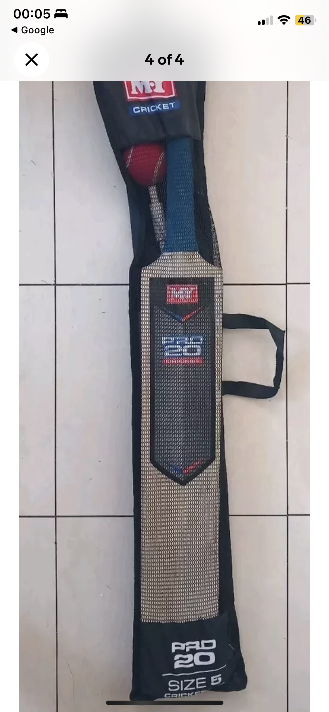 M.Y Cricket / Hot Shot Set In Mesh Carry Bag
