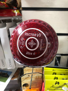 Taylor Lawn Bowls Vector VS Pro Grip in Maroon/Red Speckled