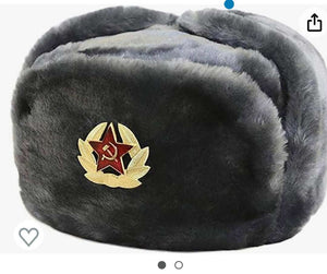 Russian Balkan Cossack Ushanka Trapper Fur Hat