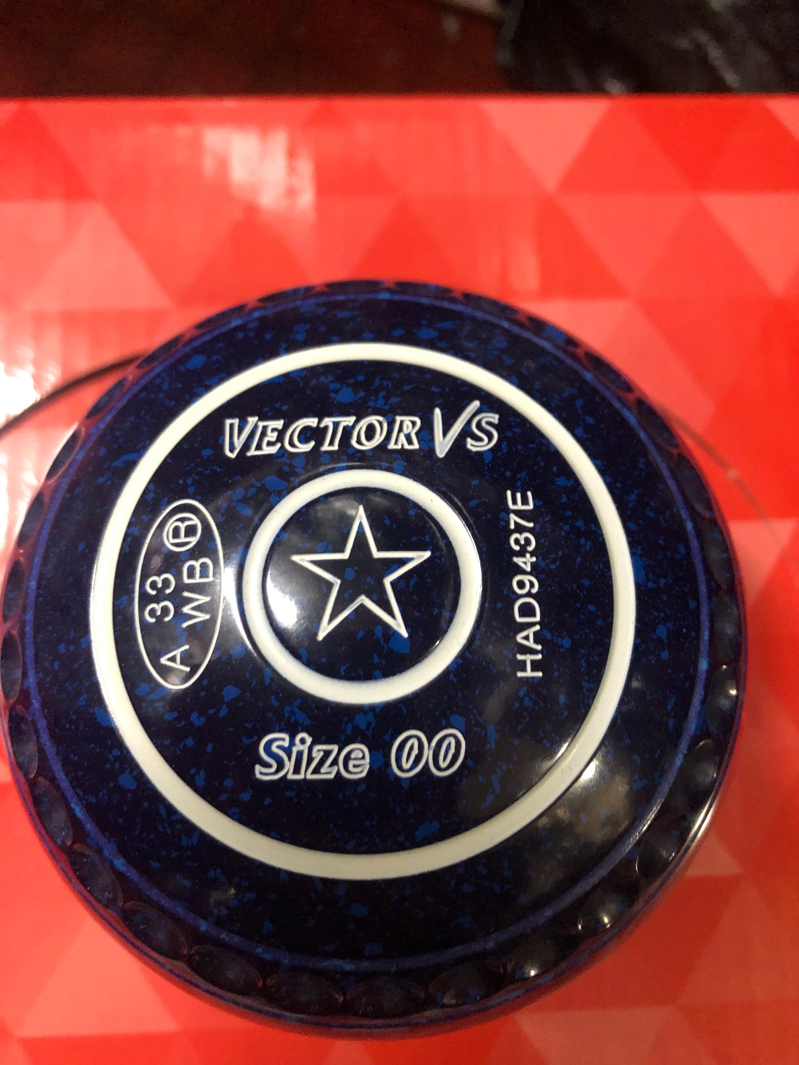 Taylor Lawn Bowls Vector VS Pro Grip in Dark Blue/Blue Speckled