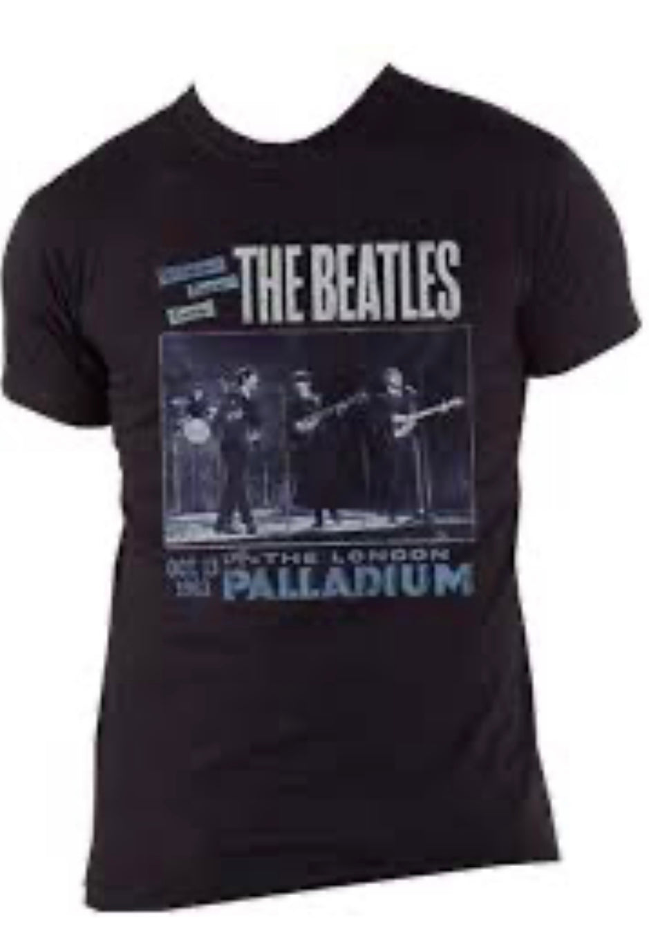 The Beatles Live At The Palladium 1963 Official Mens New Black T Shirt