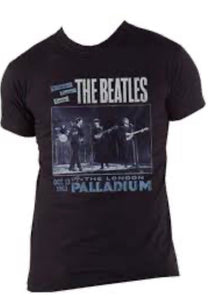 The Beatles Live At The Palladium 1963 Official Mens New Black T Shirt