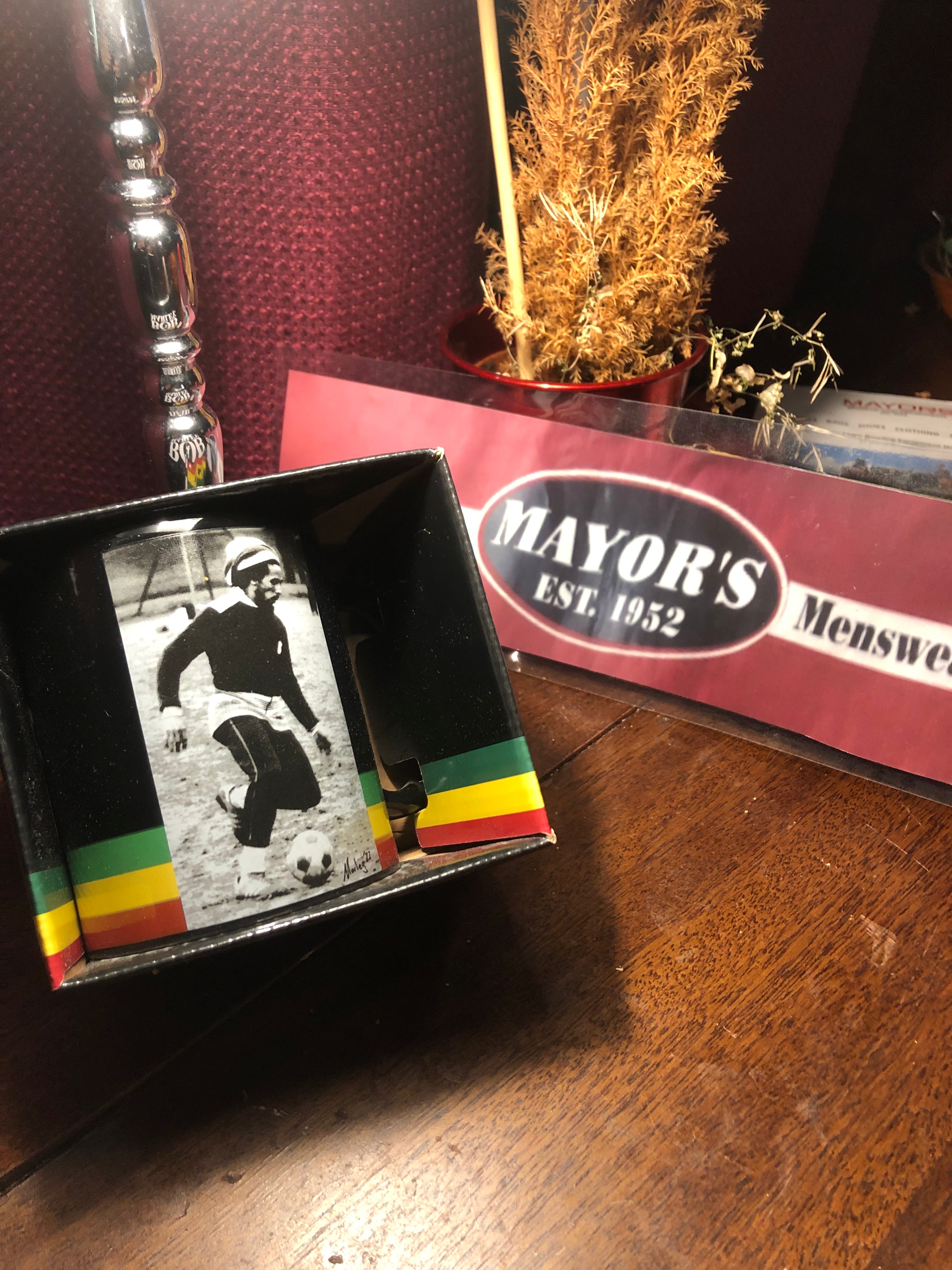 Bob Marley Soccer 11 oz Boxed Mug - Officially Licensed Rock Off