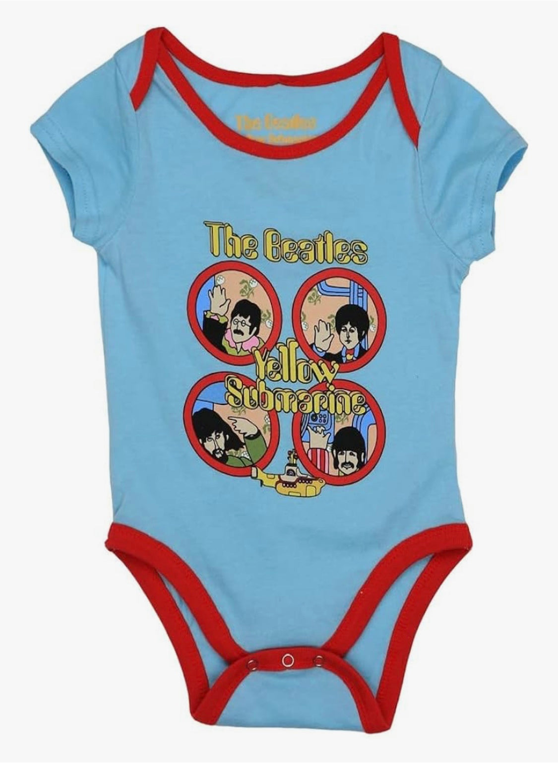 The Beatles Yellow Submarine Baby Grow