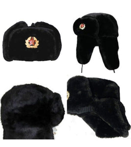 Russian Balkan Cossack Ushanka Trapper Fur Hat