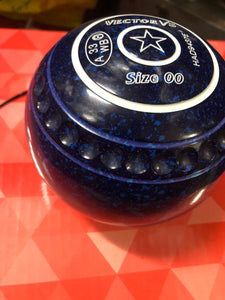 Taylor Lawn Bowls Vector VS Pro Grip in Dark Blue/Blue Speckled