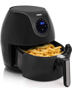 Princess Digital Air Fryer XL 5.2L 1700W Family Size +Baking Tin NEW Black 18205