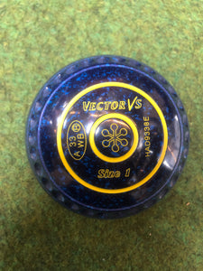 Taylor Lawn Bowls Vector VS Pro Grip in Dark Blue/Blue Speckled