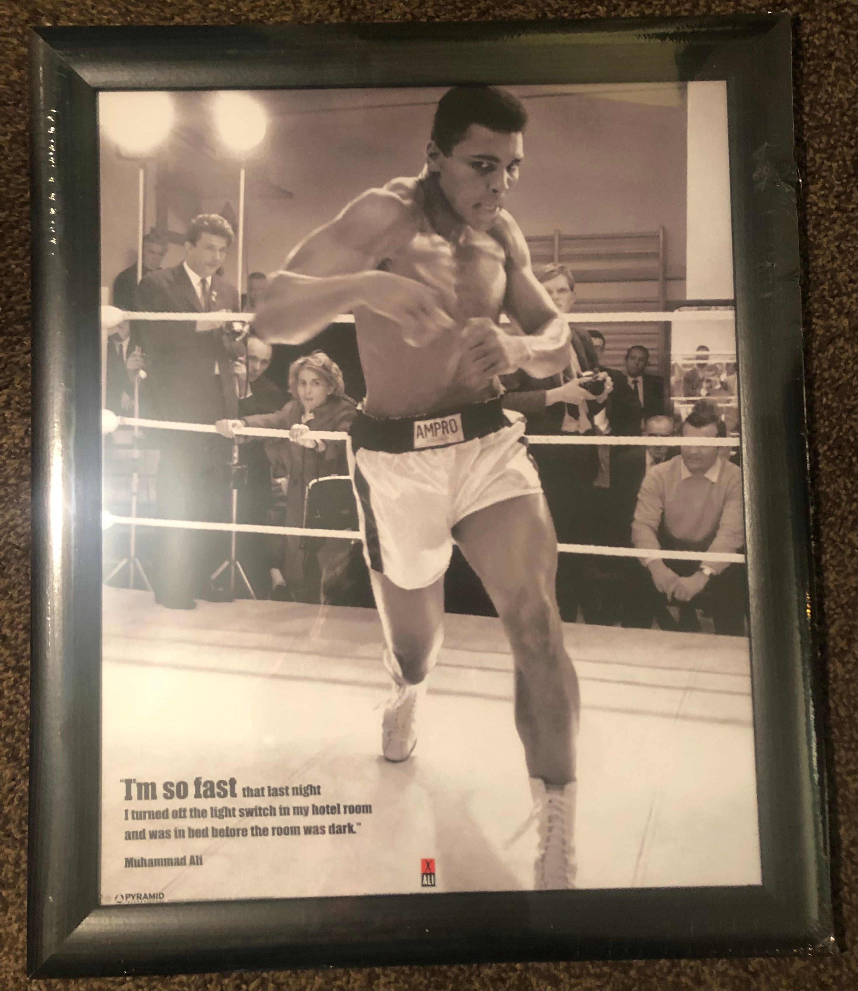 Framed poster Muhammad Ali - Spar