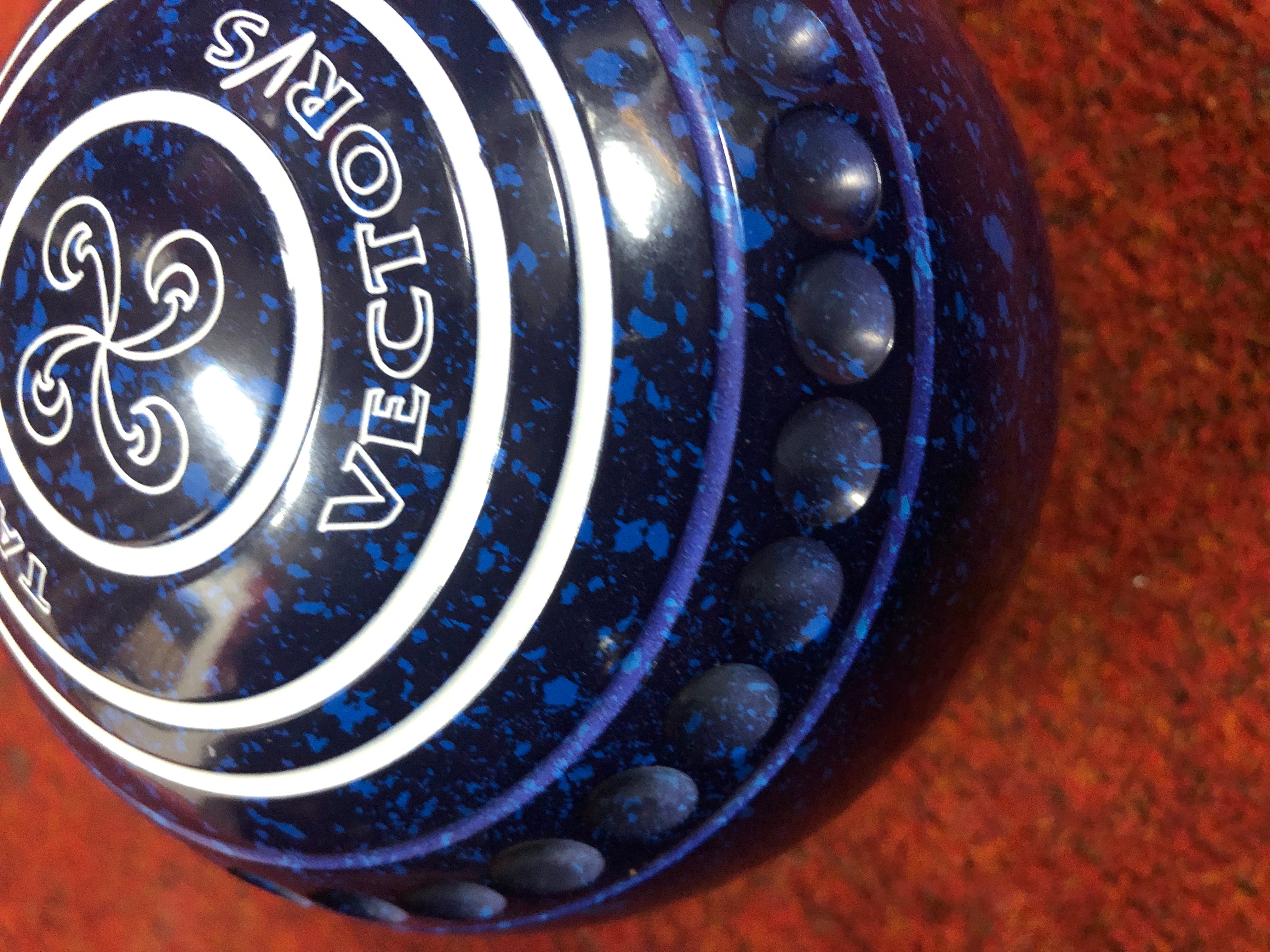 Taylor Lawn Bowls Vector VS Pro Grip in Dark Blue/Blue Speckled