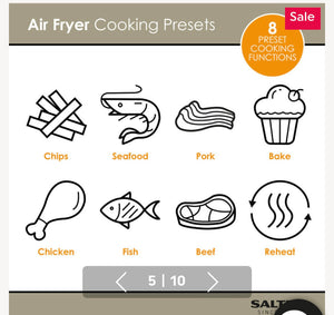 Salter Hot Air Fryer XXL 8L EK4628