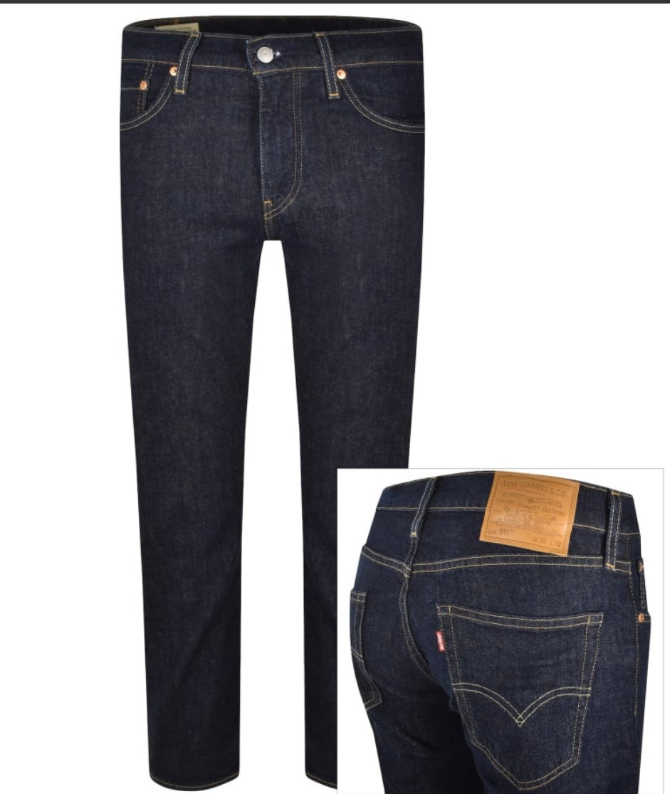 Levis 511 Slim Fit Jeans Dark Wash Navy