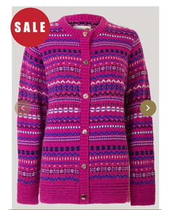 Edinburgh Woollen Fairisle  Ladies Cardigan