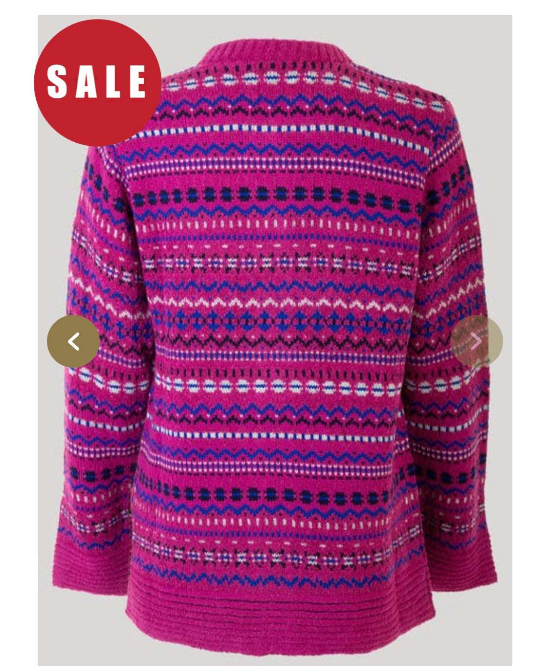 Edinburgh Woollen Fairisle  Ladies Cardigan