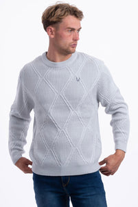 JJ WILLIS Cuthbert Crew neck cable knit