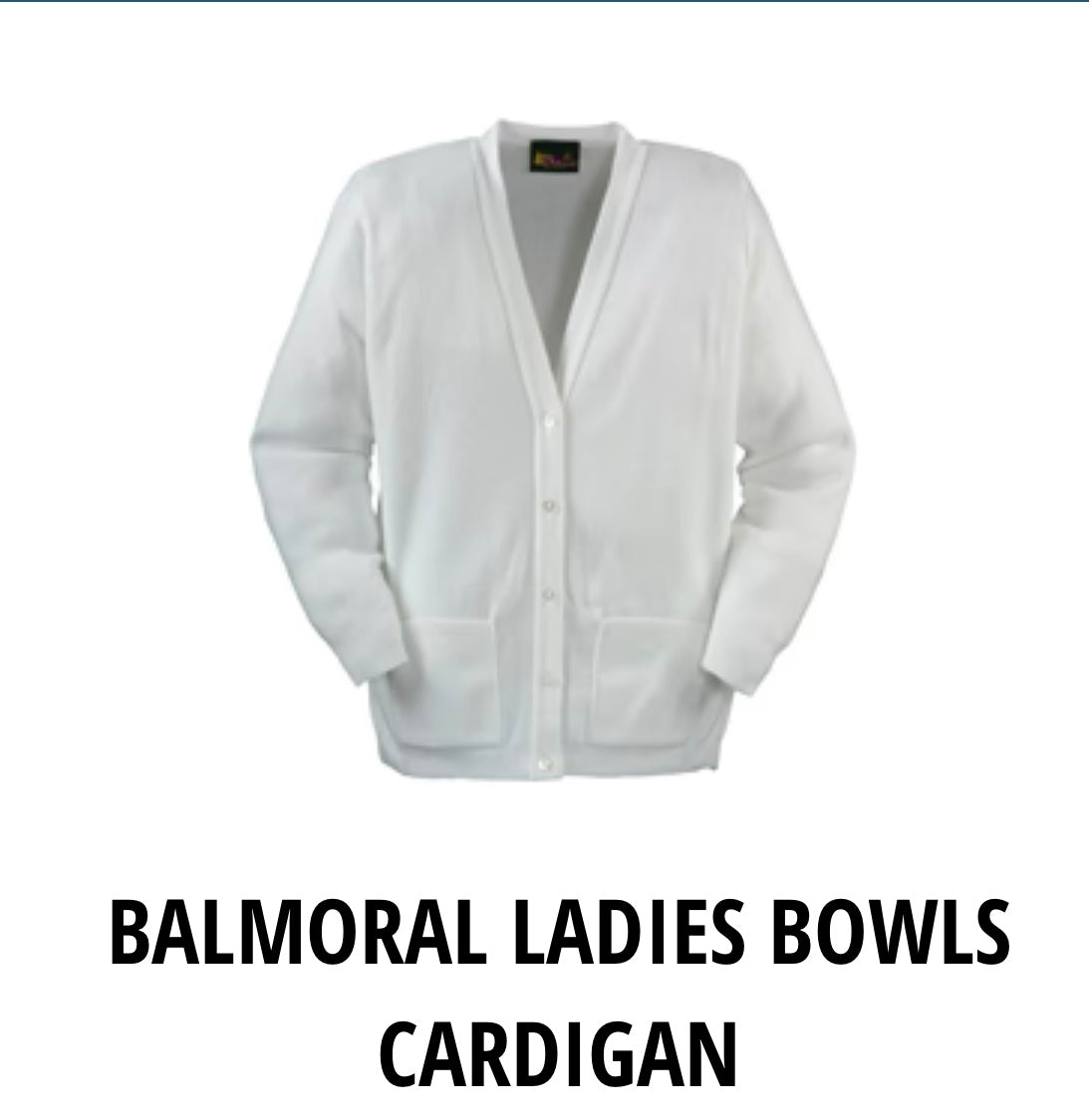 Balmoral Ladies White Cardigan