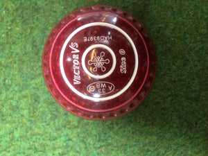 Taylor Lawn Bowls Vector VS Pro Grip in Maroon/Red Speckled