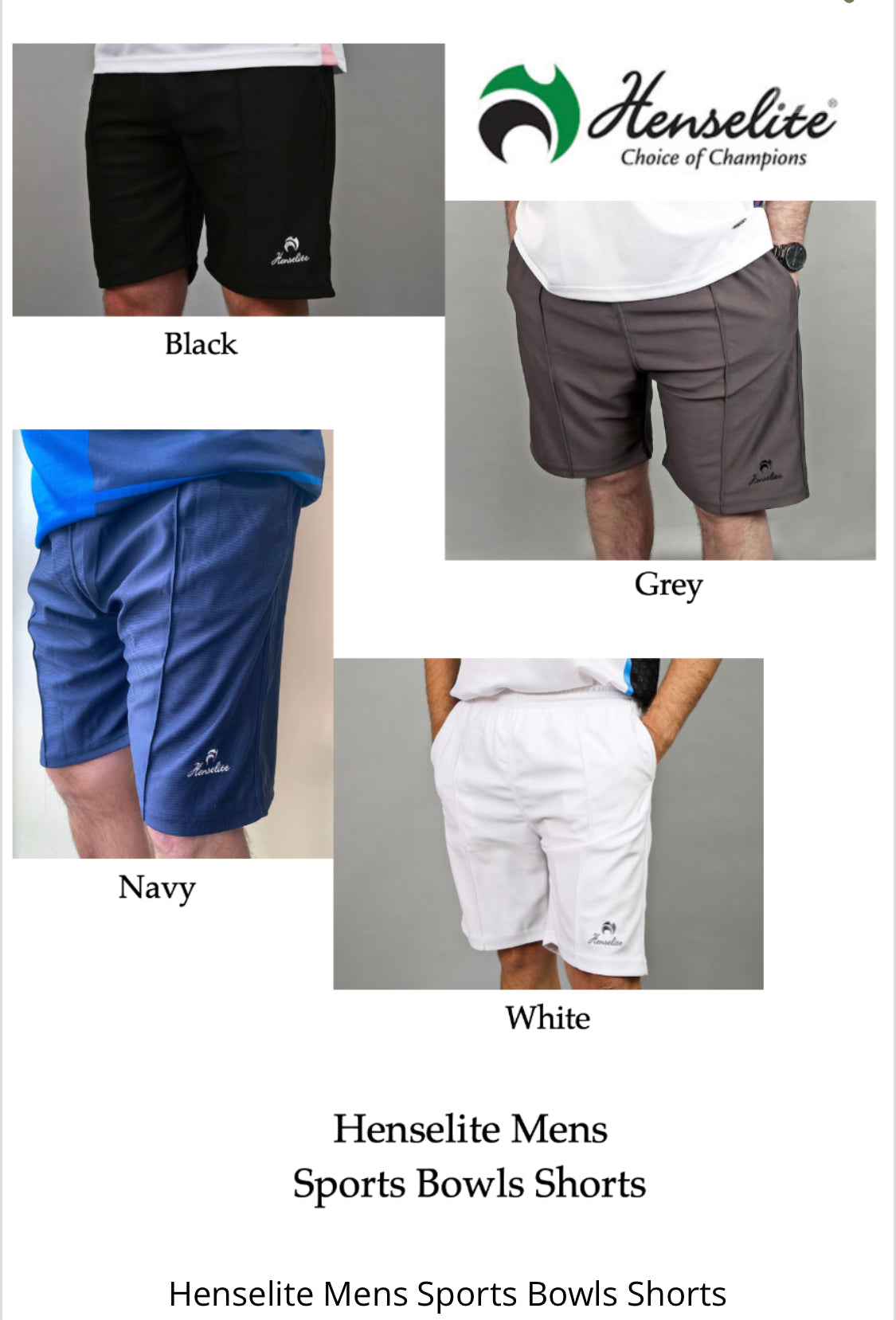 Henselite Sports Bowls Shorts Unisex
