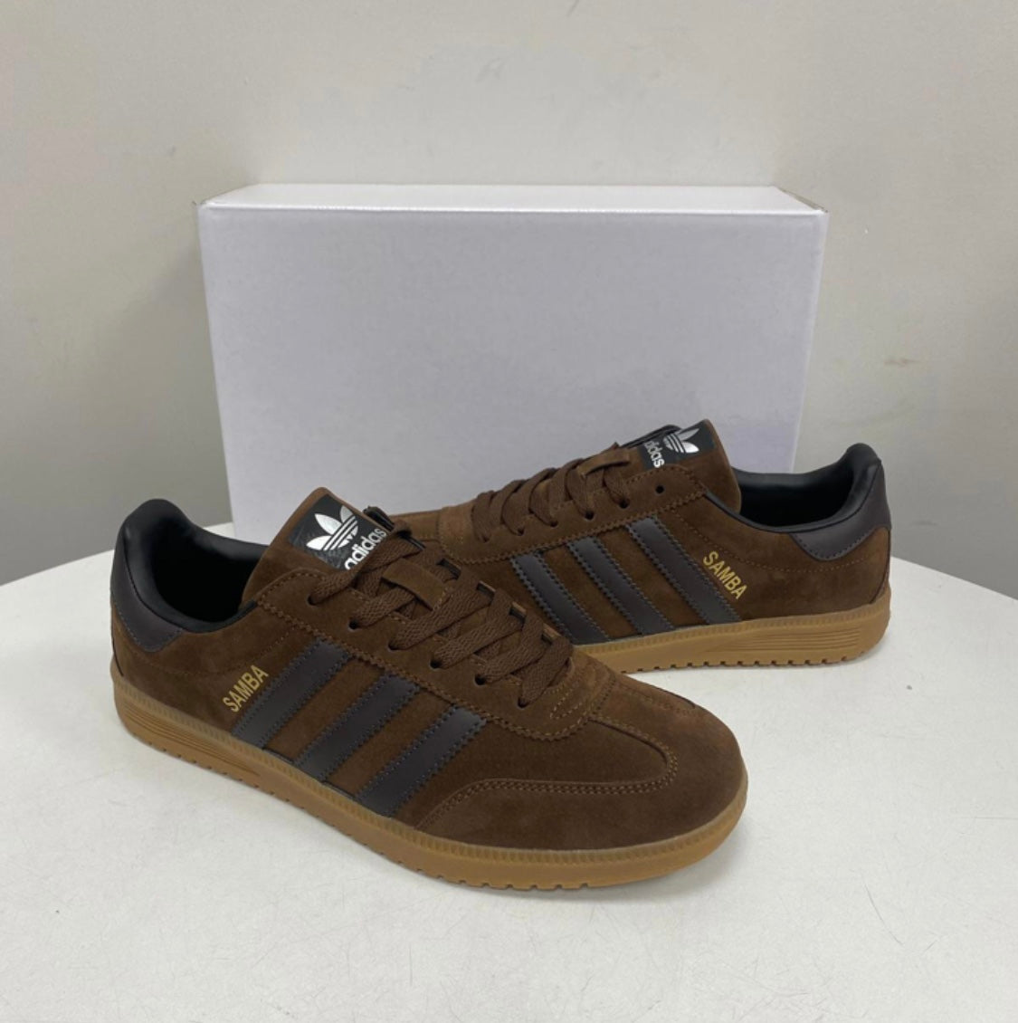 Adidas Brown Samba Mens