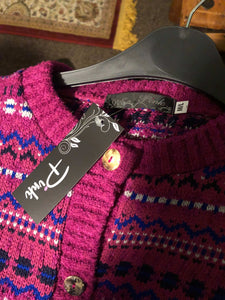 Edinburgh Woollen Fairisle  Ladies Cardigan