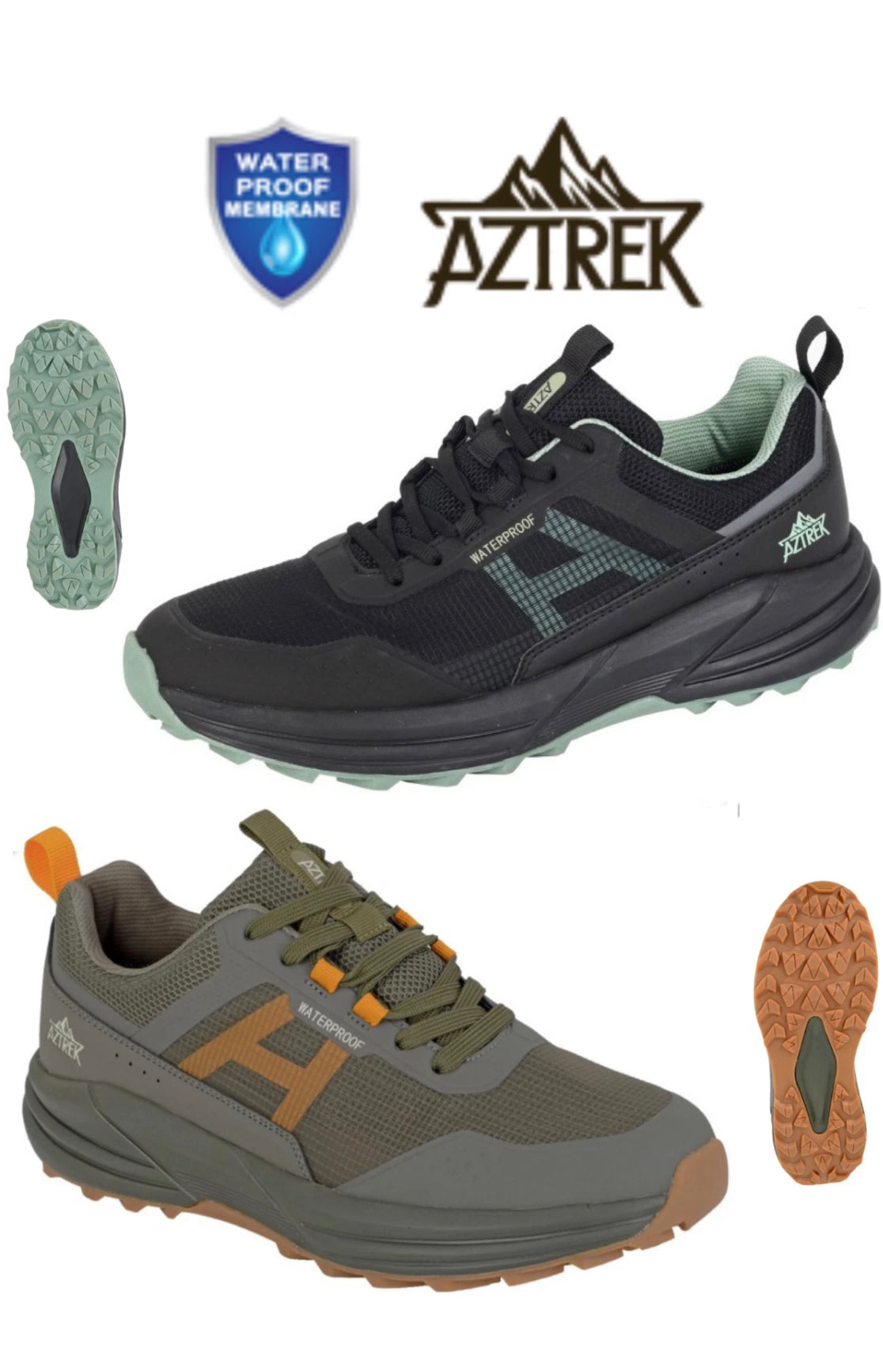 Aztrek Wolds Waterproof Mens Trail Shoes