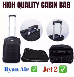 7Cities High Quality Lightweight Carry On Cabin Case Luggage Bag Travel Ryan Jet