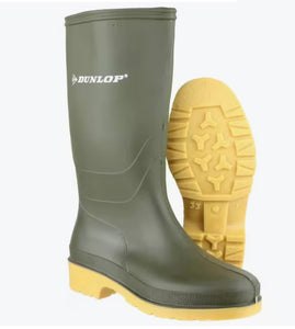 Wellington Boots Green High Quality PVC Administrator/Dunlop