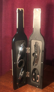 Wine Connoisseur Gift Set in Bottle Shape Box