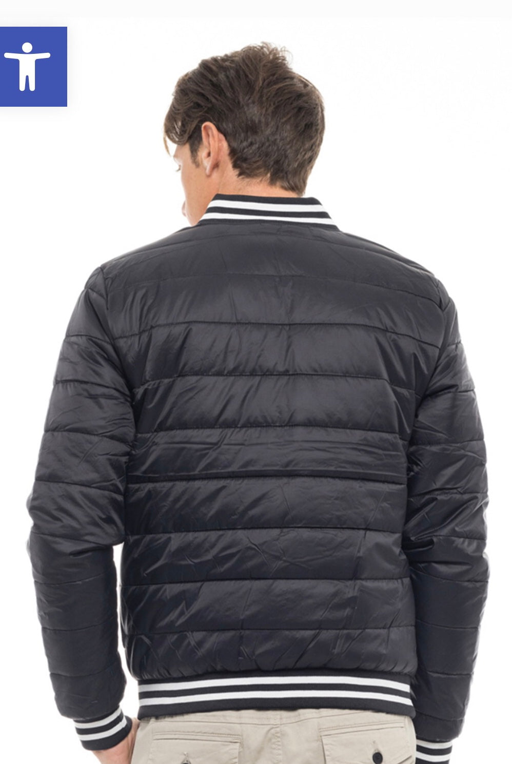 Varsity zipper padded baseball Jacket