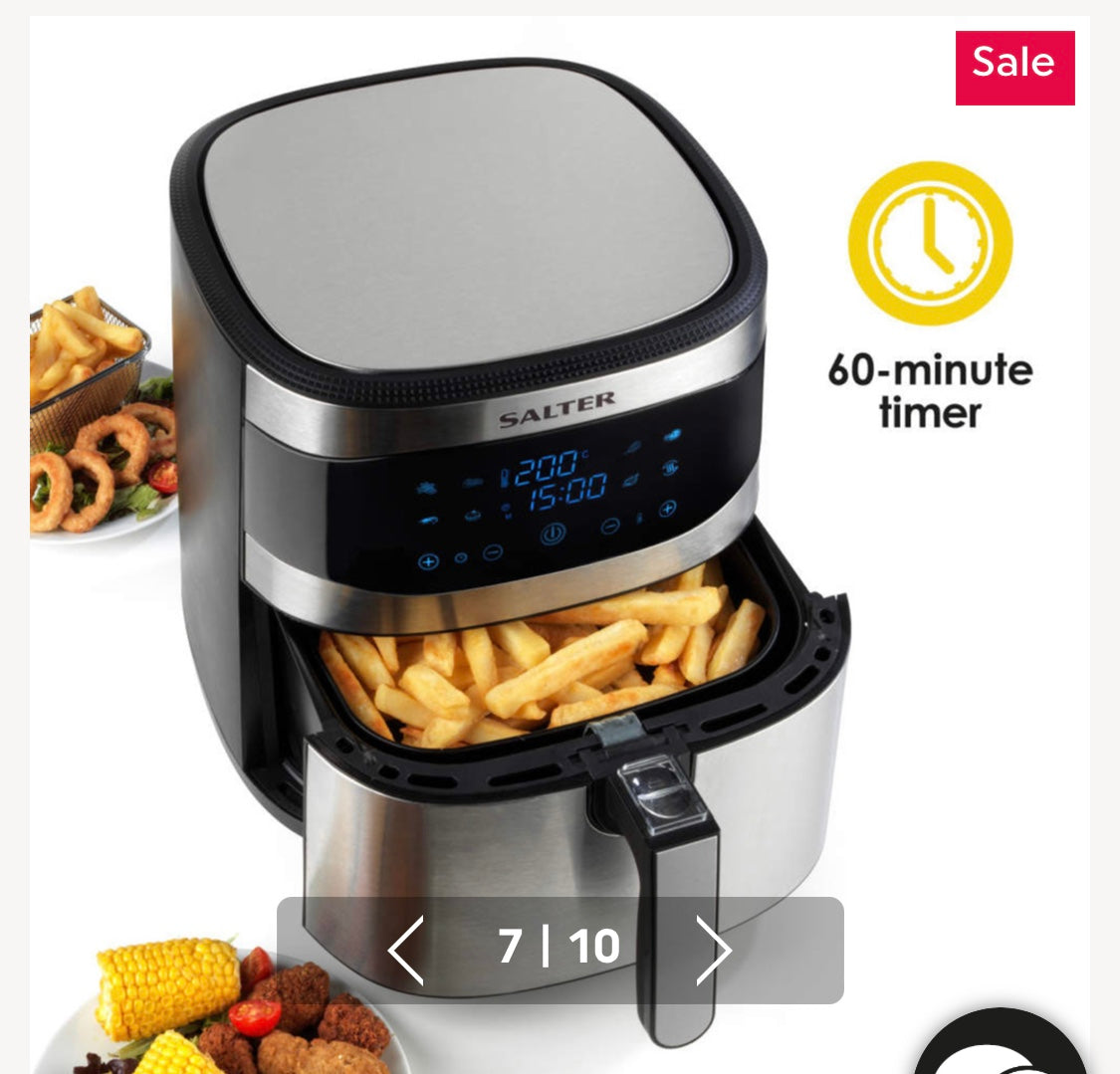 Salter Hot Air Fryer XXL 8L EK4628