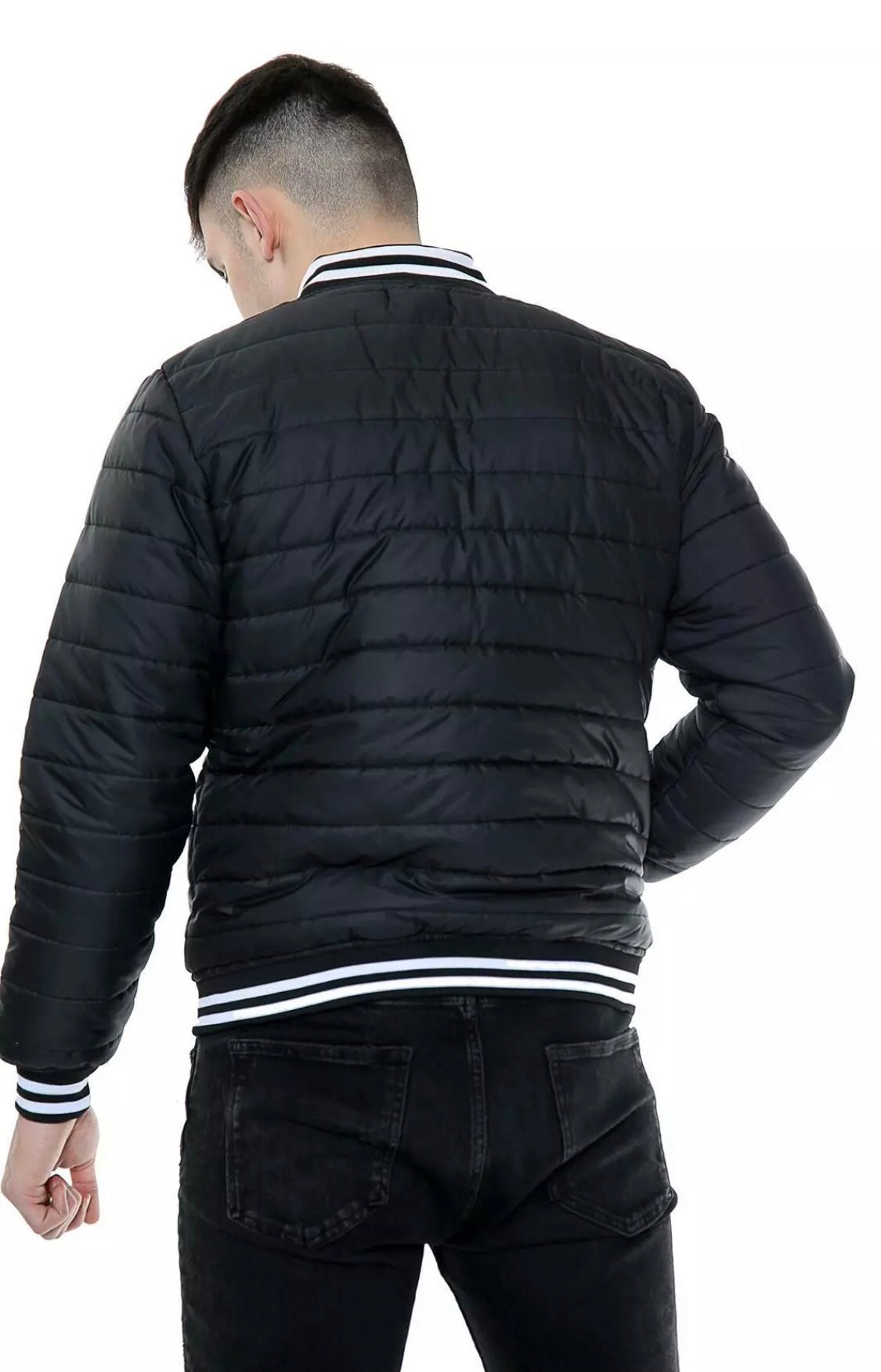 Varsity zipper padded baseball Jacket