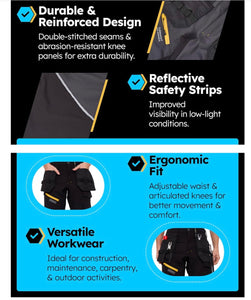 Turnhout Soft Shell Cargo Work Trousers Safety Combat Pants