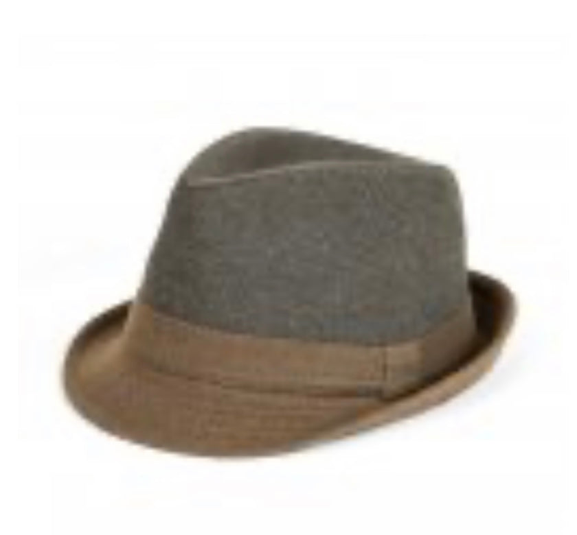 Mens Herringbone Trilby A1780