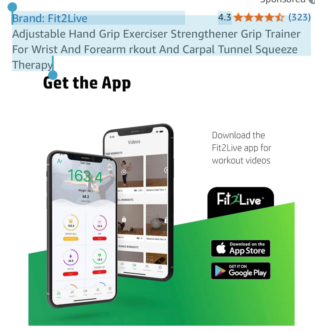 Fit2Live Hand Grip Exerciser