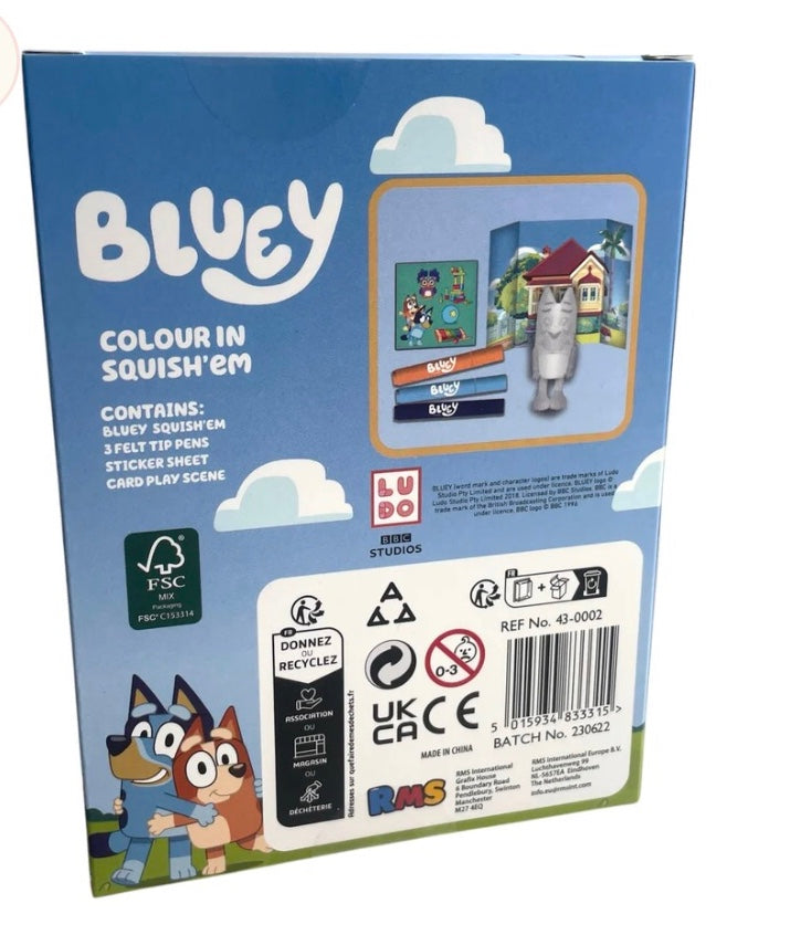 Bluey Colour Your Own Squish'em