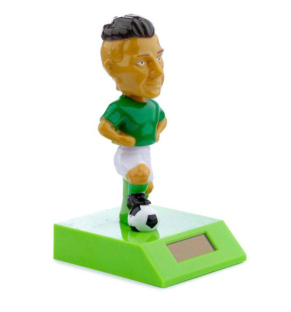 Collectable Green Blue or Red Shirt Footballer Solar Powered Player