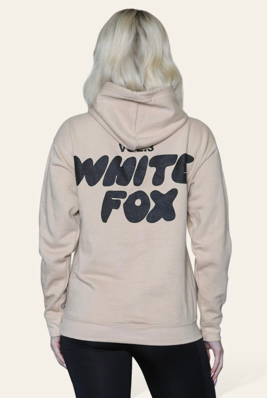 White Fox womens & girls hoodie loose fitting hoodie, thick wool, letter print COPY