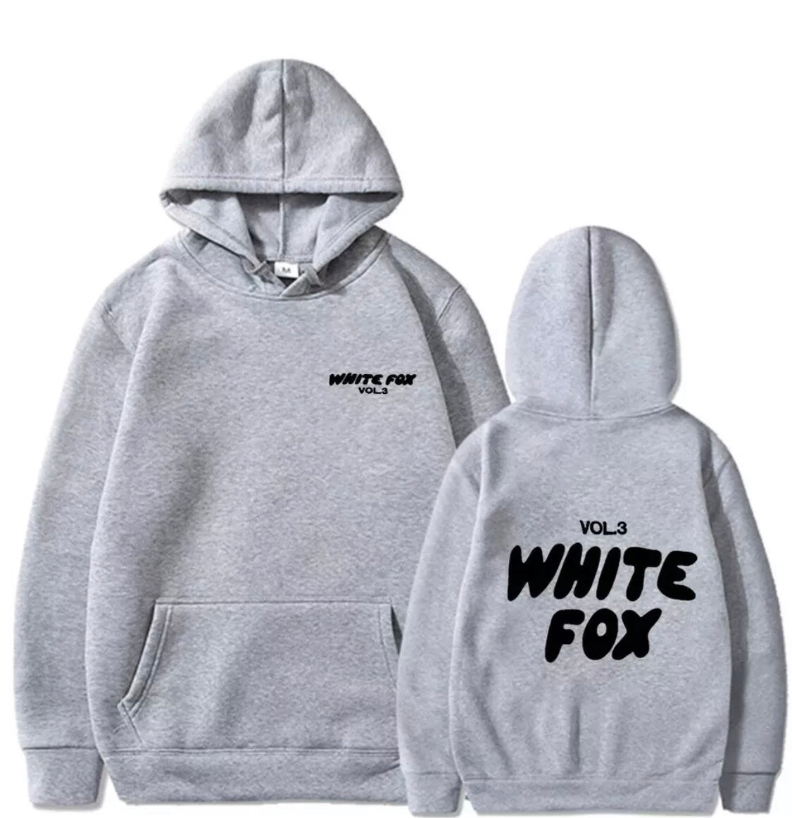 White Fox Girls hoodie loose fitting hoodie thick wool letter print Mayors Sports and Menswear