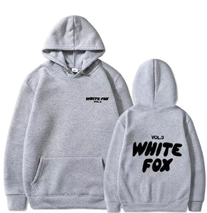 White Fox womens & girls hoodie loose fitting hoodie, thick wool, letter print COPY